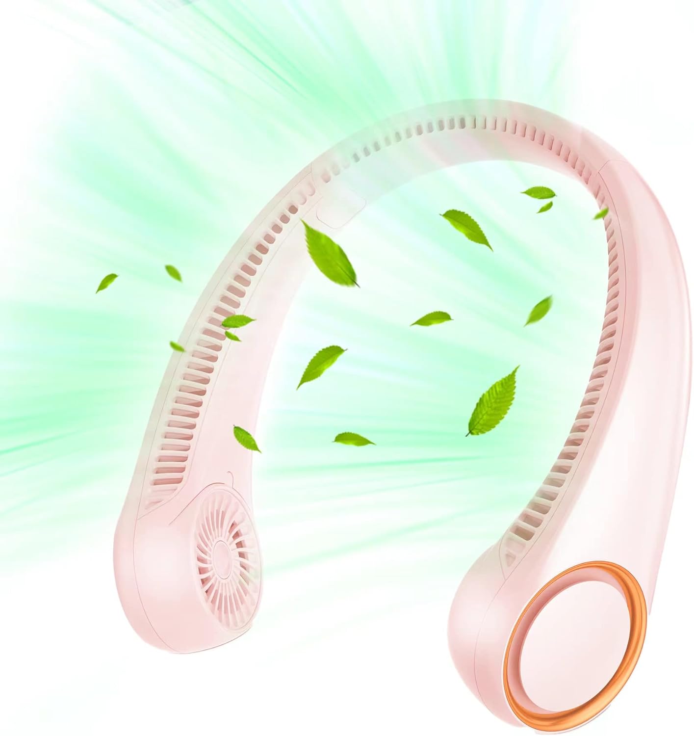 Portable Neck Fan, Hands Free Bladeless Fan, 360° Cooling Personal Fan,Wearable Quiet Fan for Outdoor Indoor, Birthday Gifts for Men Women Mom Dad, 4000mAh Battery USB Rechargeable, 3-Speeds