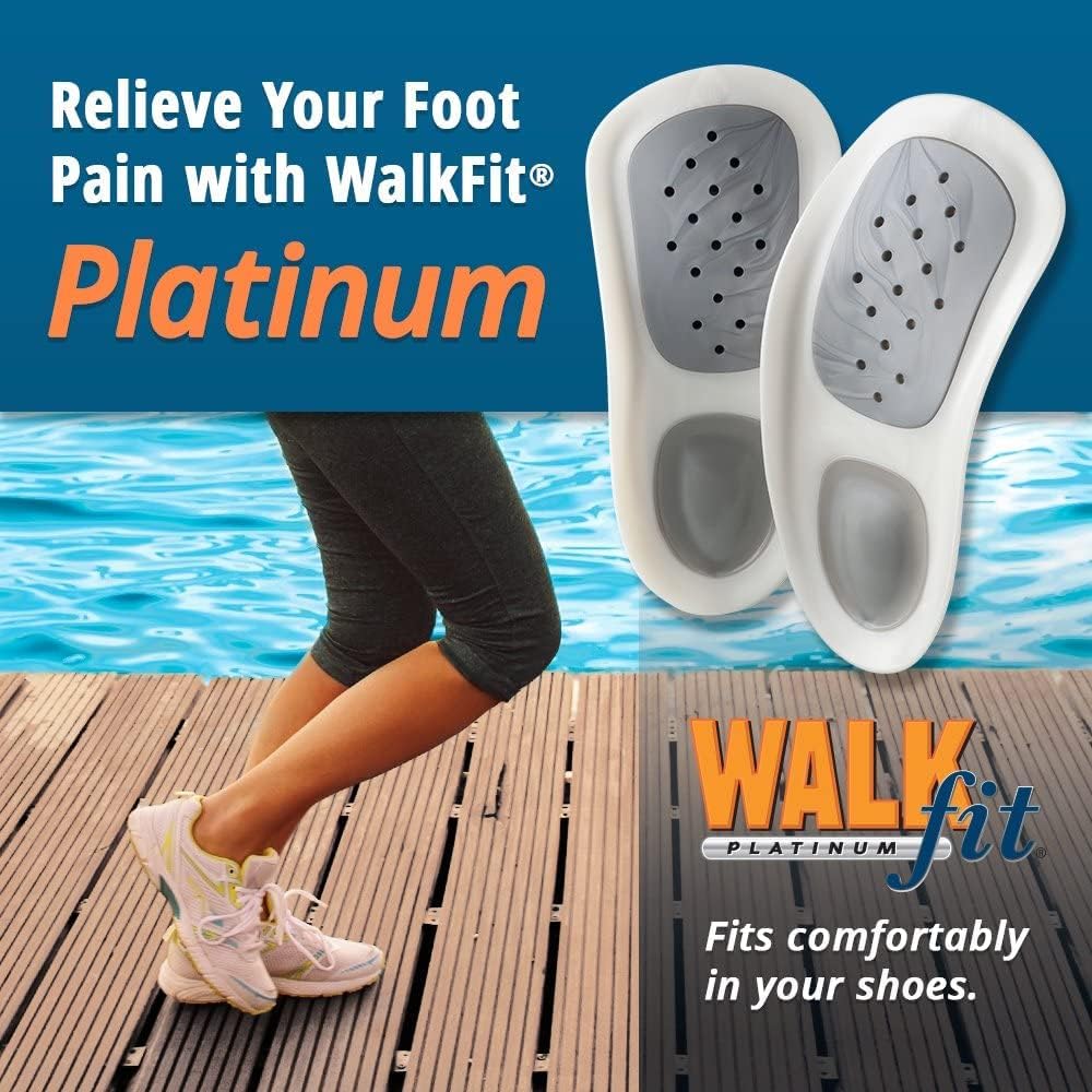 Foot Orthotics Plantar Fasciitis Arch Support Insoles Relieve Foot Back Hip Leg and Knee Pain Improve Balance Alignment