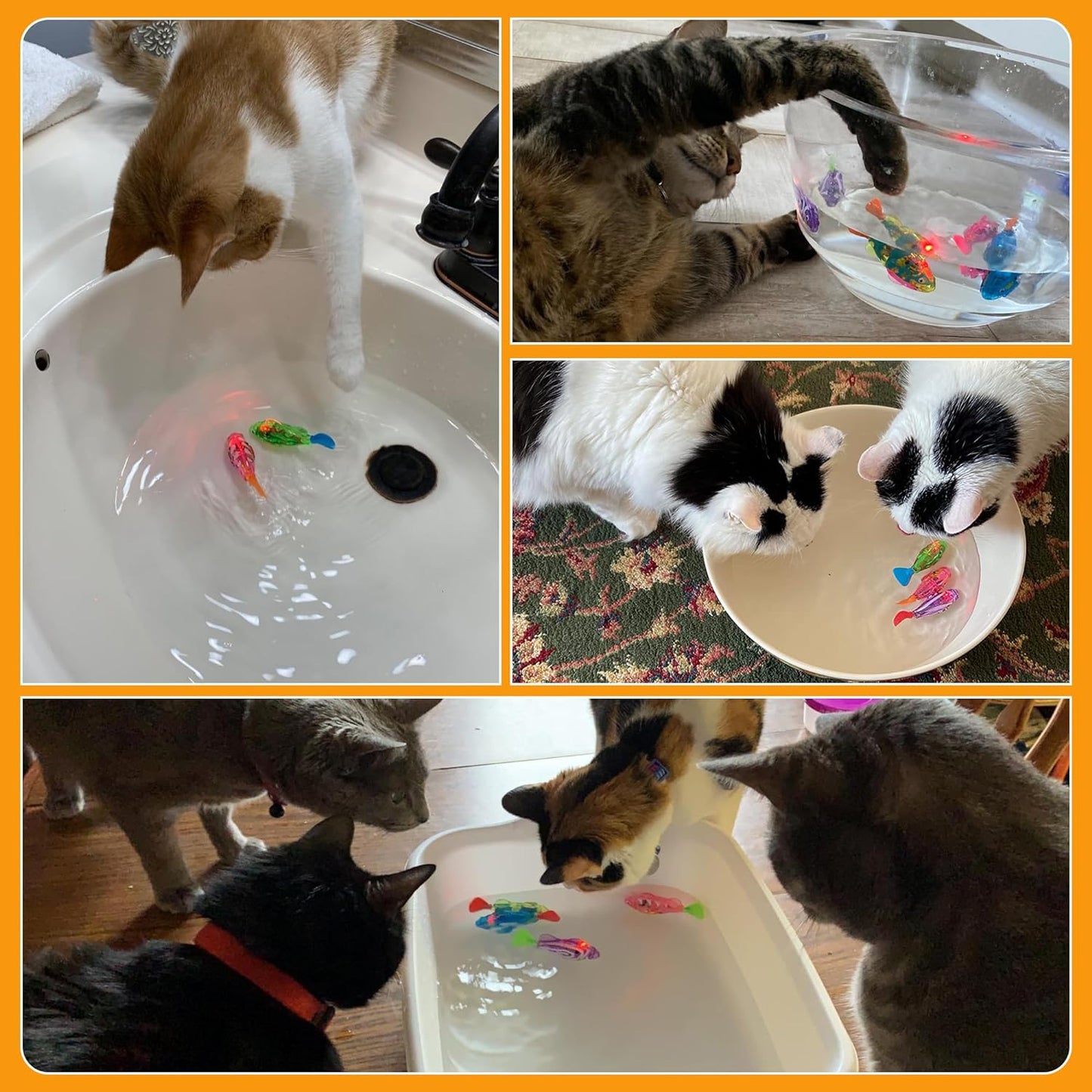 Interactive Robot Fish Toys for Cat/Dog(6 Pcs)